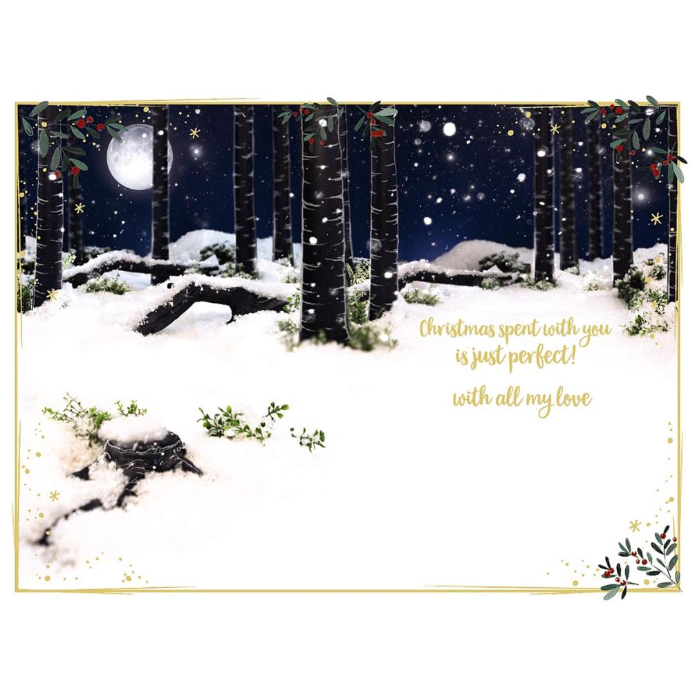 3D Holographic One I Love Me to You Bear Christmas Card Extra Image 1